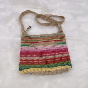 The Sak Multicolor Crocheted Shoulderbag Handmade